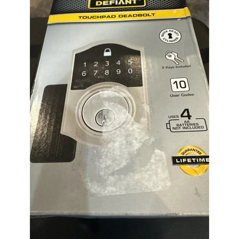 Defiant Touchpad‎ Deadbolt Lock Satin Nickel 1009 623 200